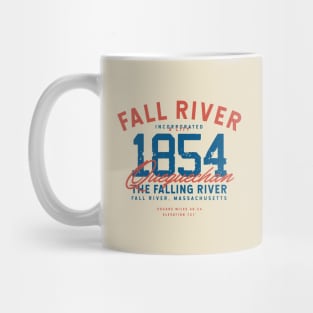 Fall River MA 1854 Quequechan Mug